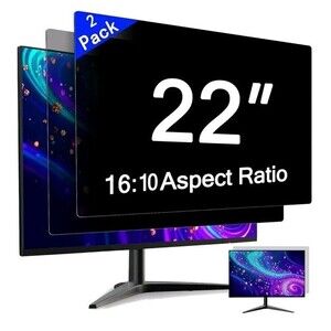 (2Pk) 22" Computer Privacy Screen For 16: 10 Aspect Ratio Widescreen Monitor Eye